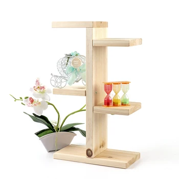 

Storage Rack, Mini Plant Stand,Small Stool Display Wood Tiered Succulent Planter Stand for Indoor Outdoor Home Office Decorative