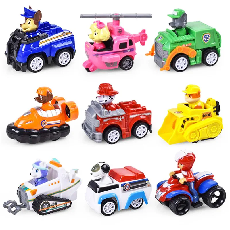 Paw Patrol Dog Puppy Car Patrulla Canina toy Action Figures Model pat Chase Marshall Ryder Vehicle boy Kids Birthday gift | Игрушки и