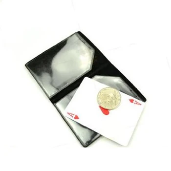

New Arrival Leather Tender Coin Magician Gimmick Close Up Coin Magic Tricks Props