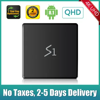 

Leadcool S1 Android 8.1 TV Box 4K HD QHD Smart TV Box RK3229 Quad Core H.265 Media Player 1G 8G 2G 16G Set top Box PK X96 Mini
