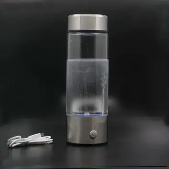 

Hygrogen-rich Water Bottle 420ml Portable Hydrogen Water Generator high borosilicate glass Fast Electrolysis Hydrogen Maker