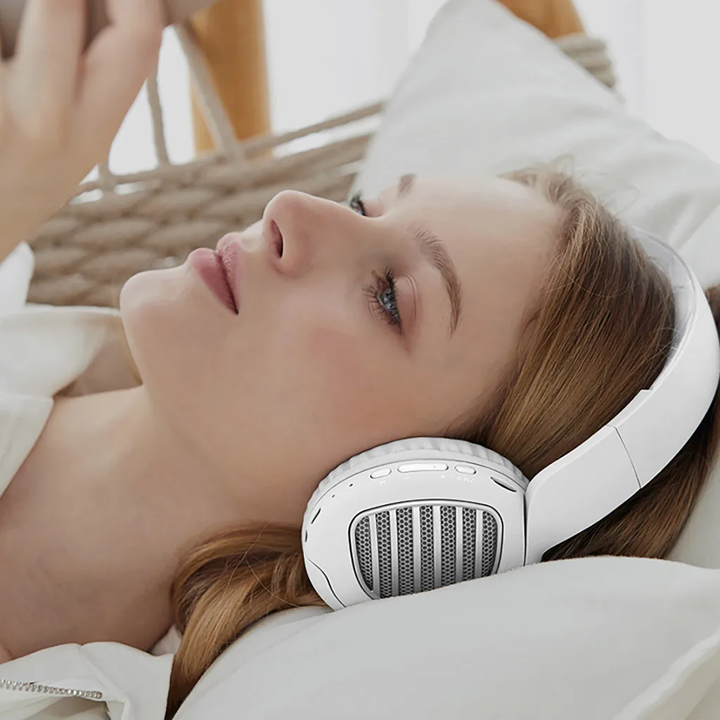 Складные Bluetooth гарнитуры наушники с микрофоном Поддержка Tf карты MP3 Fm радио беспроводная музыка Bluetooth наушники