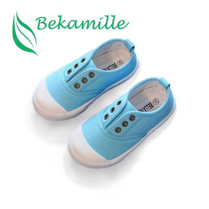 Bekamille модные парусиновые кроссовки для мальчиков и девочек детская обувь на