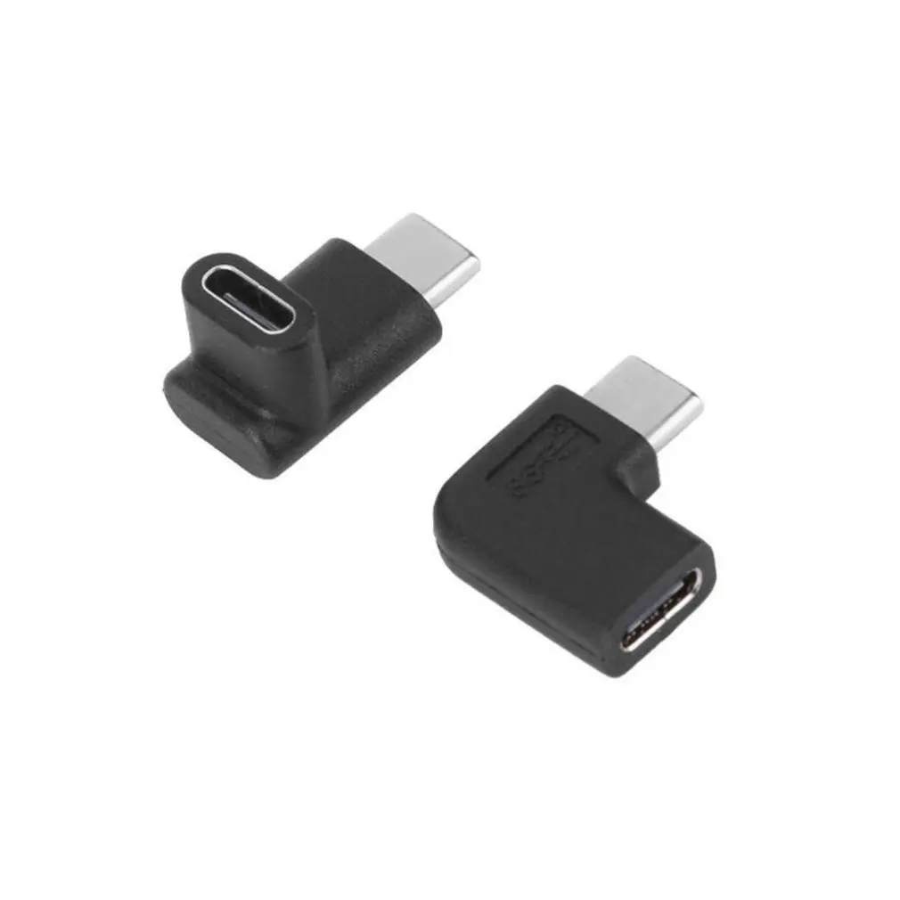 side bend upper bend Usb-c Usb 3,1 type C адаптер «Папа-мама» черный дизайн изысканно и легко использовать 90 градусов под прямым углом - Цвет: side bend upper bend