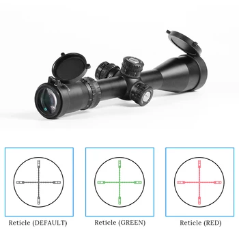 baratas Riflescopes Caça Tático 3-12x44 Vermelho Ak 47 15 Verde Reticle Sniper Scope Para Pistola De Ar