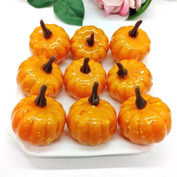 

12 Pcs Halloween White Artificial Pumpkins Harvest Fall Thanksgiving Home Decor Halloween Props DIY Crafts Foam Fake Vegetable