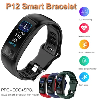 

smartwatch P12 0.96inch Color Screen Smart Wristband Sports Watch Sleep Monitoring Bracelet support smartwatch