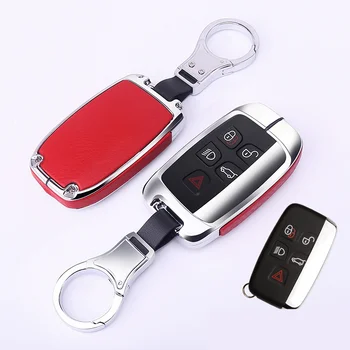 

Galvanzed Alloy&Leather Car Key Case For Land Rover LR2 4 RANGE ROVER SPORT Freelander2 DISCOVERY4 Evoque for Jaguar XE XJ XJLXF