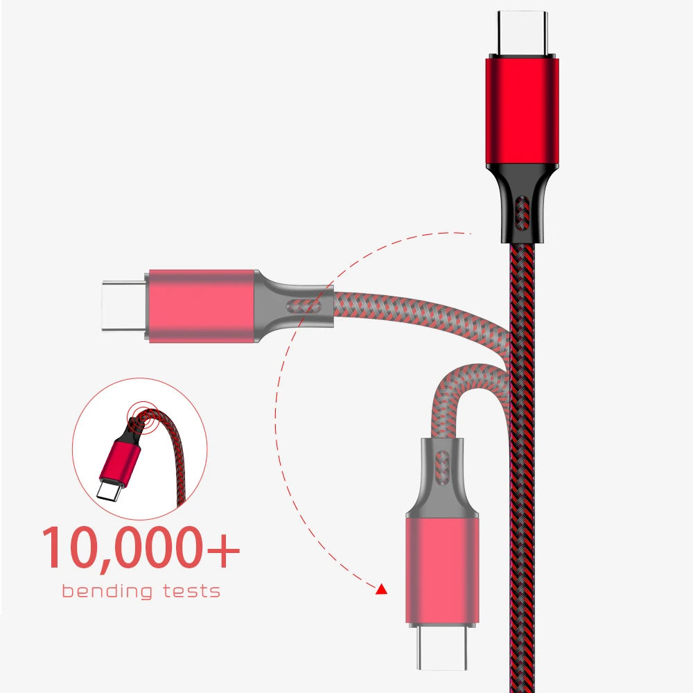 REZ кабель usb type-C для быстрой зарядки sony, красный кабель USB type-C кабель Usb для передачи данных для samsung USB-C кабель