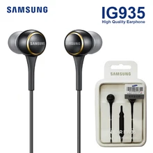 SAMSUNG EO-IG935 наушники-вкладыши спортивные музыкальные наушники черные/белые стерео басы 3,5 мм для Android музыкальные телефоны оригинальные