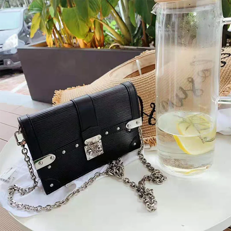 

2019 Fashion Luxury Lock Textures Designer Handbags Women Bagbs Chain Crossbody Shoulder Bags Lady Party Messenger Bags