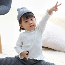 Осенне-зимний вязаный свитер с длинными рукавами для маленьких мальчиков и девочек; Повседневная однотонная теплая удобная детская одежда; пуловер для девочек