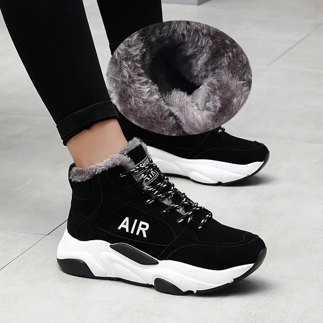 US $9.65 Women's Boots Comfortable Warm Sneakers Winter High Quatily Sports Trend Running Shoes Outdoor Jogg