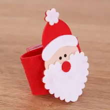 4 шт. Рождество Санта Клаус пряжки кольца для салфеток подставки под салфетки свадебный банкет домашний ужин Декор