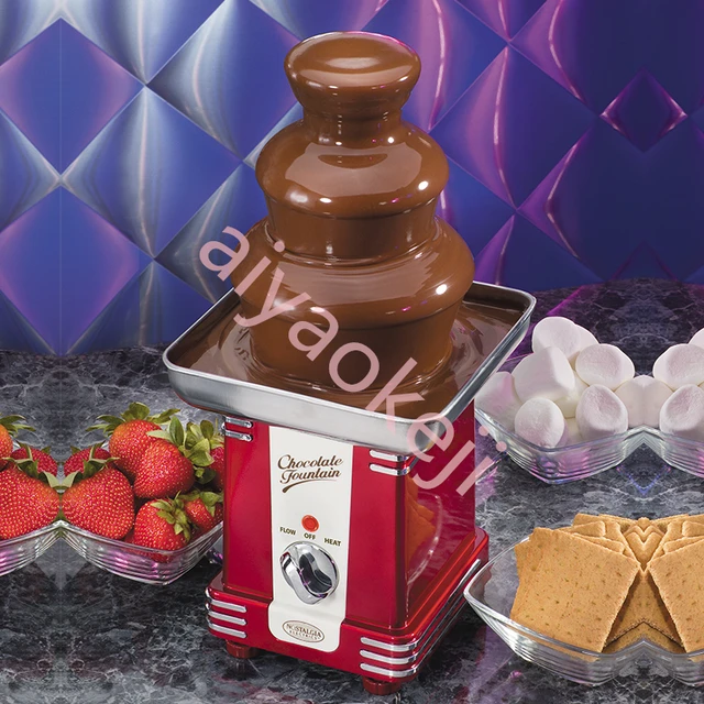 Fondue de fuente de Chocolate, máquina de torre de fusión de