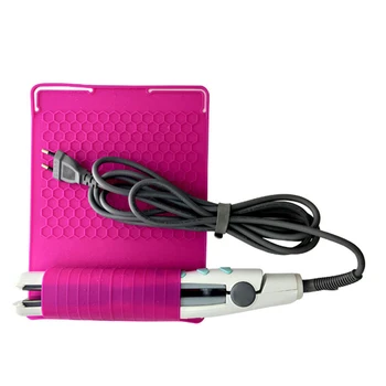 

Hair Straightener Anti Heat Safety Silicone Mat Storage Pouch Red Silicone Heat Resistant Mat For Hair Straightener Curling Iron