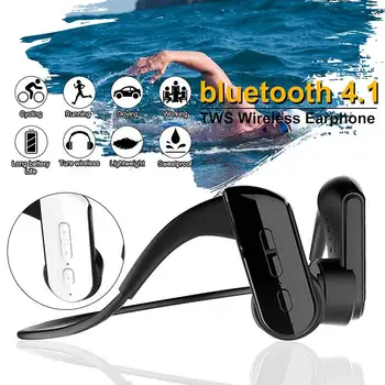 

Bone Conduction Wireless Earphone bluetooth 4.1 Magnetic USB Charging Headset Titanium stereo headphone Outdoor Sports