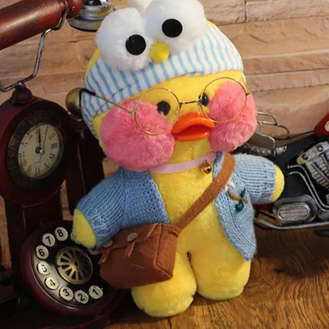 30cm Lalafanfan Ducks Plush Soft Toys Ducks Doll Plush Toy Korean Netred Wearing Brithday Gift For Kid Yellow Duck Doll Ducks 3