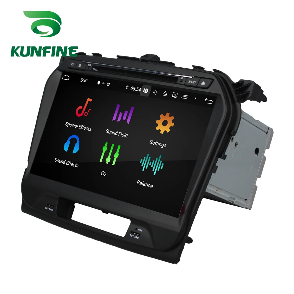 Flash Deal KUNFINE Android 9.0 Octa Core 4GB RAM 64GB Rom Car DVD GPS Multimedia Player Car Stereo for SUZUKI Vitara 2015 Radio Headunit 5