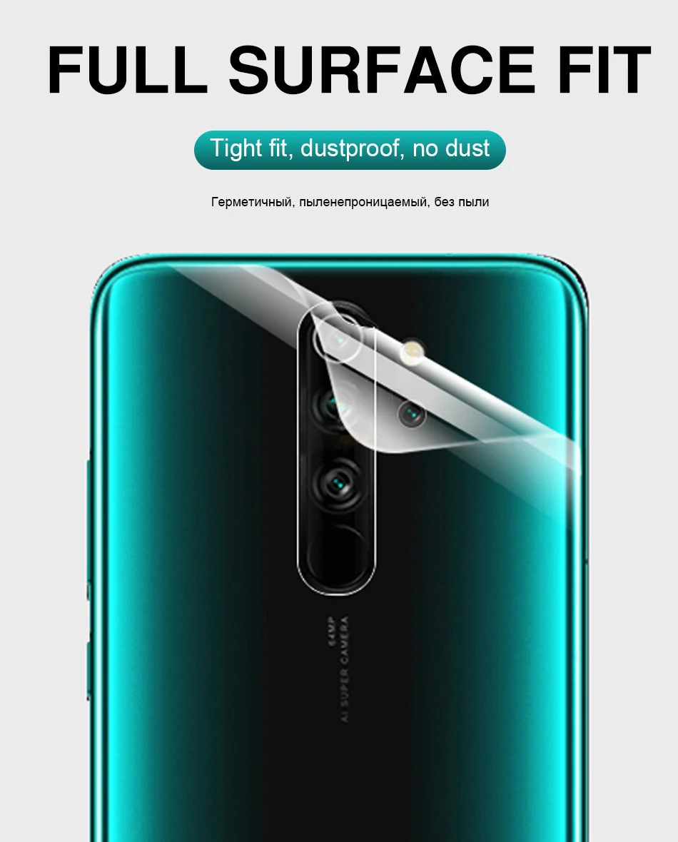 Полностью закрывающая задняя Гидрогелевая пленка для Xiaomi ксиоми mi 8 9 Защитная пленка для экрана для Red mi Note 8 редми нот 8 про 7 6 5 K20 Pro Защитная пленка для камеры телефон защитное стекло стакан смартфон