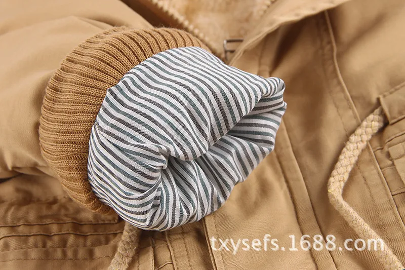 LM-6035 Western Стиль с капюшоном, из вельвета, для мальчика, пальто с плюшевой подкладкой детский плащ пальто Осень новинка зимы Стиль и верхняя одежда пальто