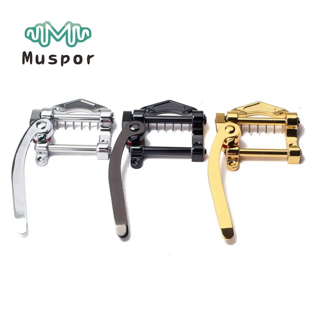 Muspor гитара Tremolo мост седло Tailpiece Jazz электрогитара Vibrato для Bigsby Tele SG LP и т. д. ES335 |