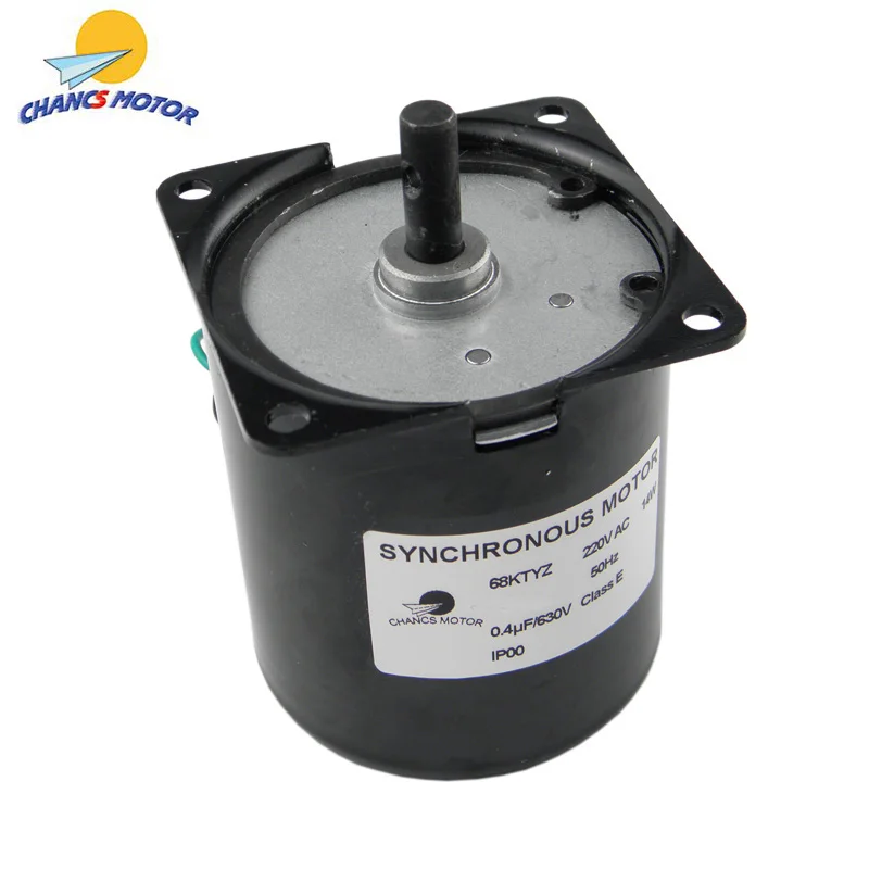 AC 220V синхронный мотор 68KTYZ 20RPM постоянный магнит синхронный мотор-редуктор для оборудование для барбекю
