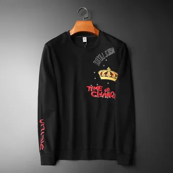 

2019 Fashion Mens Pullover Hoodies Embroidery Sweatshirts Streetwear Slim Full O Neck Clothing Men Winter Hoodie Ropa De Hombre