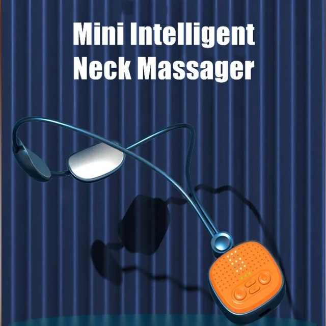 Smart Neck Massager with Heat, Electric Pulse Neck Body Shoulder Massager Pressure Point,Wireless 3D Travel Neck Massage Equipment for Office, Home