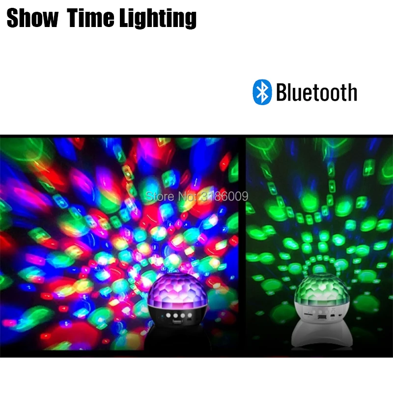 Showtime Disco LED Crystal Ball With Bluetooth Speaker Support FM MP3 USB Flash Disk Good Use For Dance Party Dj KTV Home Funny