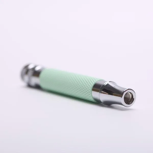 Yaqi фисташковый зеленый и Хромированный Цвет латунная Безопасная бритва ручка