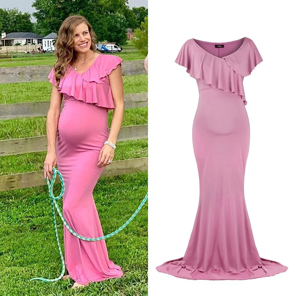 

Stretch Maternity Dresses For Photo Shoot Clothes Pregnancy Dresses Maternity Photography Props For Pregnant Women Vestidos