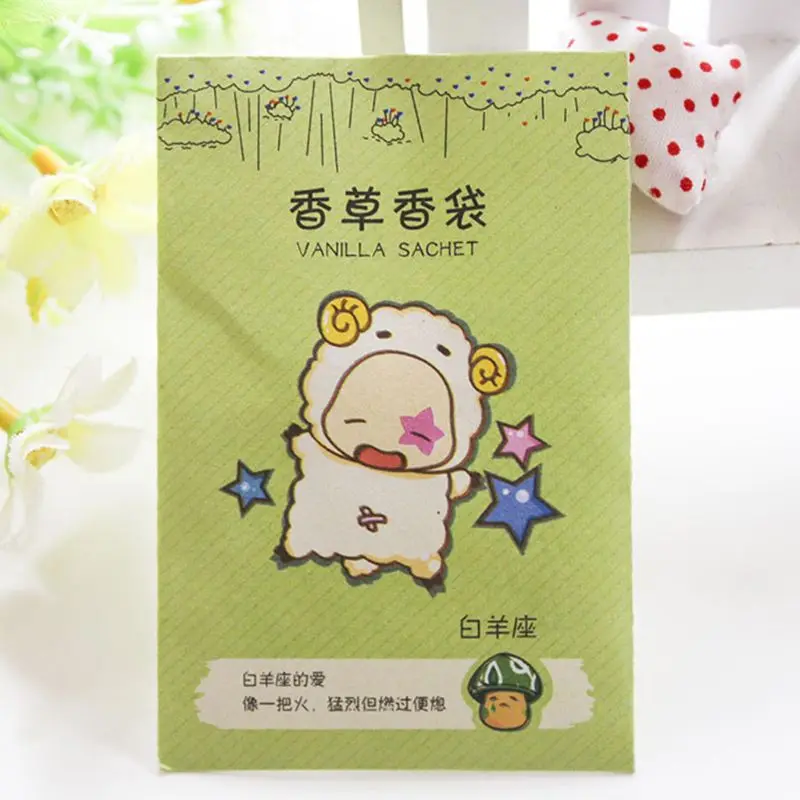 6x9cm 6x9cm Home Fragrance Sachet Bag Natural Grain Scented Wardrobe Deodorant Air Freshener Colorful Printed Package 12 Flavors