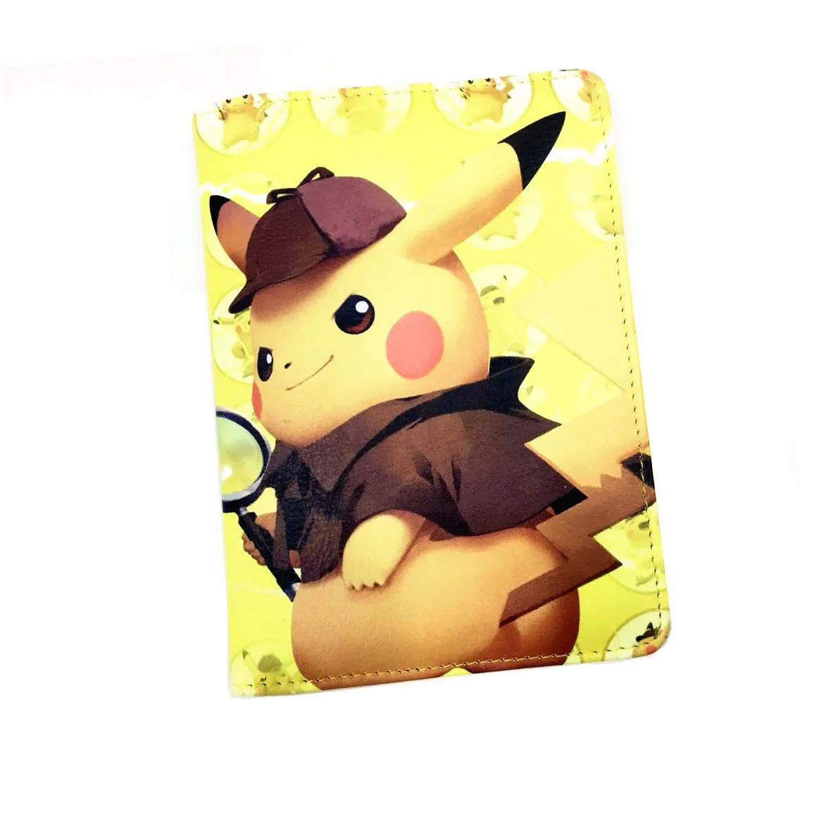 Pokemon Detective Pikachu, ПУ Обложка для паспорта, ID, кредитницы, для женщин и мужчин, держатель для паспорта, Мультяшные Двойные кошельки, милые