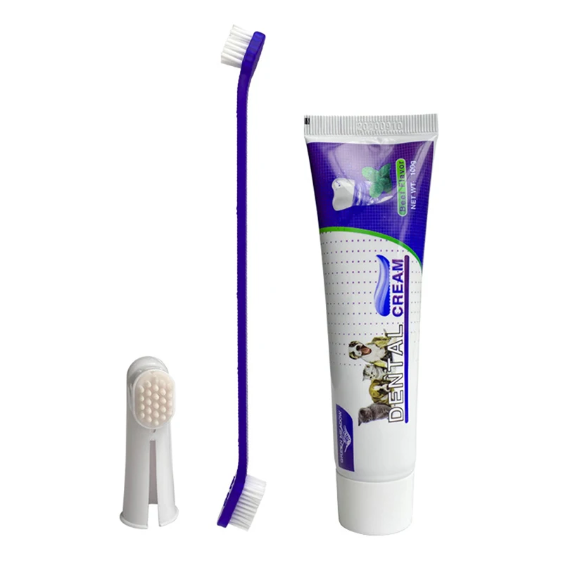 Title 3, Puppy Toothpaste Toothbrush Set Pet Dog Toothpa...