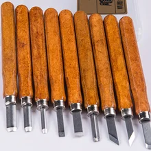 Высокий стальной резак резьба стамеска набор для деревообработки оливковое ядро резьба инструмент резьба по дереву нож