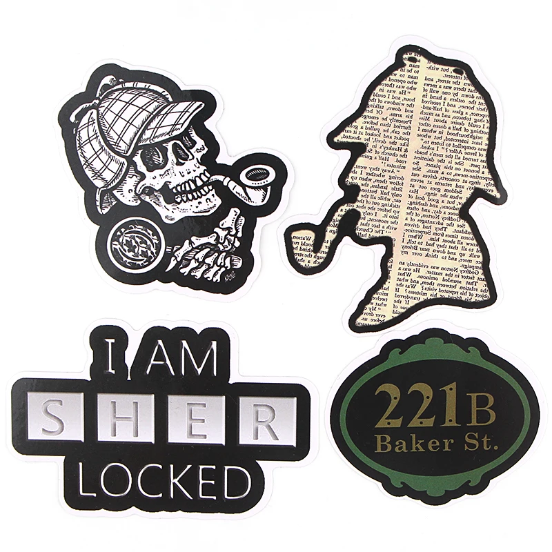 CA34 33 шт./компл. Sherlock отличного качества DIY Стикеры Водонепроницаемый для ноутбука мото скейтборд Чемодан гитары фитинг Стикеры наклейки-граффити