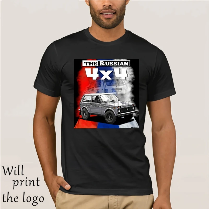 Новинка 2018 Мужская футболка s Футболка S-XXXL Lada Niva 4x4 внедорожная allrad russland Oldtimer 100%