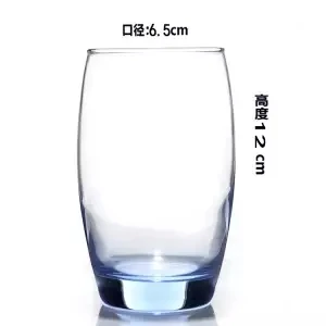 Стеклянная чашка для воды стеклянная чашка для молока прозрачная термостойкая чашка пивной сок напиток чашка для смузи бокал для вина es бокал для вина - Цвет: 390ML