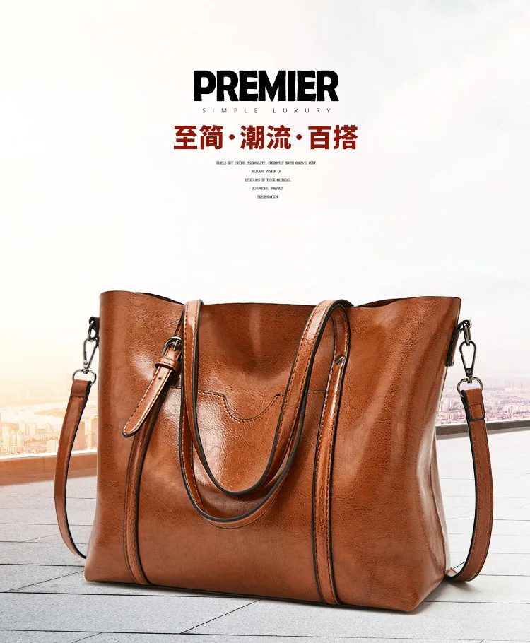 

Big Bag 2019 New Style Simple Women's Bag Korean version Baitie Single Shoulder Slant Bag Lady's Large Capacity Handbag