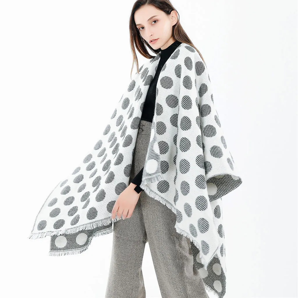 Модные большие шарфы для женщин зимние теплые модные уличные Стильные Простые кашемировые с кисточками шарф шаль Cachecol L42
