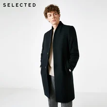 Избранное Новое мужское шерстяное пальто простая деловая куртка зимняя Длинная шерстяная Верхняя одежда T | 418427539