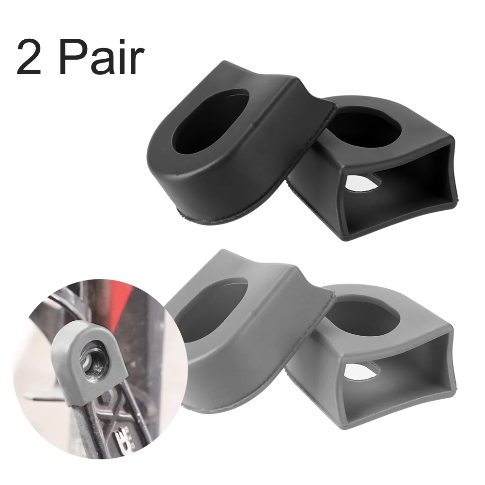 Bike Crank Cover 1/2 pairs Crankset Protector Crank Protective Sleeve For Shimano MTB Bike Gear Pedal Crank Silicone Cover
