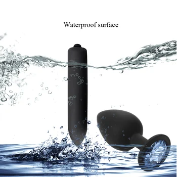 Adult Silicone Anal Plug Dildos Bullet Vibrator Butt Plugs Sex Toys for Women Men Gay Prostate Massager Anal Masturbating S/M/L 3