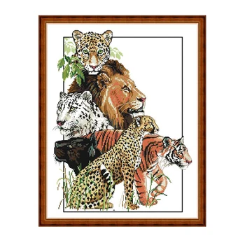 

Joy Sunday New Arrival Beasts picture Animal Style CROSS-STITCH SetHandmade DIY Embroidery Kits for Home Decor and Surprise Gift