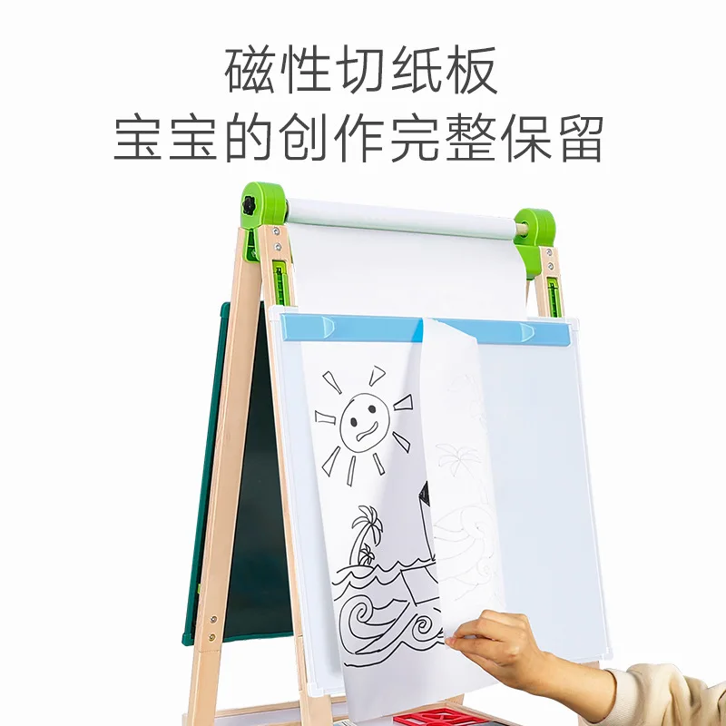 

Onshine Multi-functional CHILDREN'S Drawing Board Easel Set Adjustable Double-Sided Magnetic Drawing Board Graffiti Small Blackb