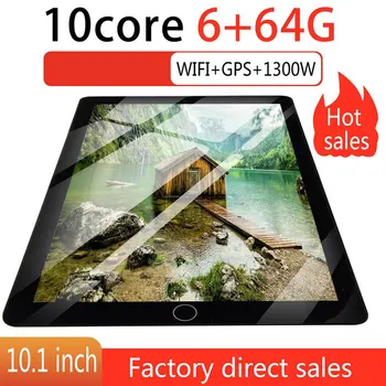 

New Original 10.1 Inches Dual SIM 3G Core 6Gb+64Gb Mobile Sim Card Phone Call Lcd Display Computer Tablet Pc