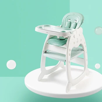 

Baby High-Feeding Chair Kids Eating Dinette Children Learning Desk Seat 1-8 Years Old Three-Speed Adjustment