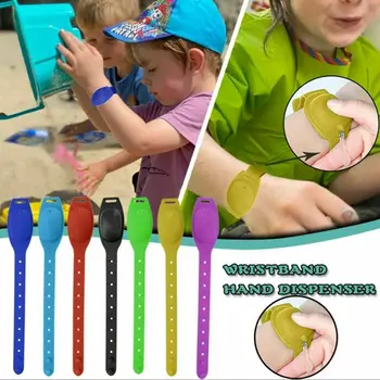

3x Hand Sanitizer Bracelet Disinfectant Sub-packing Silicone Bracelet Wristband Hand Dispenser Wearable Hand Sanitizer Dispenser