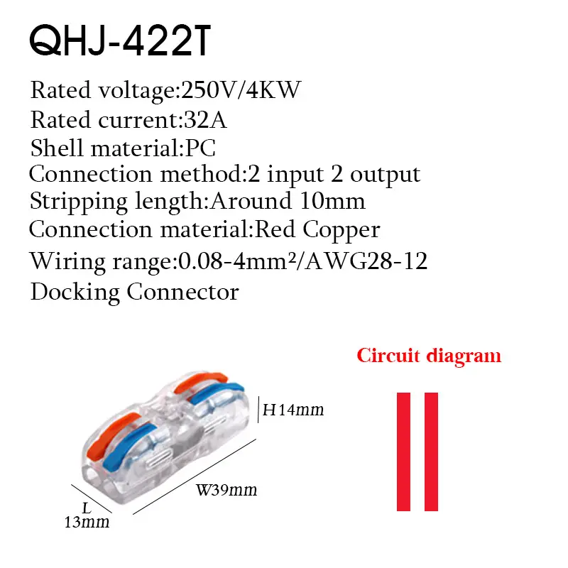 Wire Electrical Connectors Din Rail Type Fast Universal Compact Conductor Wiring Cable Connector LED Push-in Butt Terminal Block - Image 11